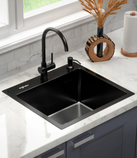 FREGADOR SENCILLO EMPOTRAR PVD 60x45cm