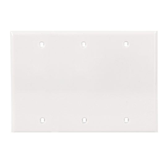 TAPA CIEGA 3 GANG COLOR BLANCO