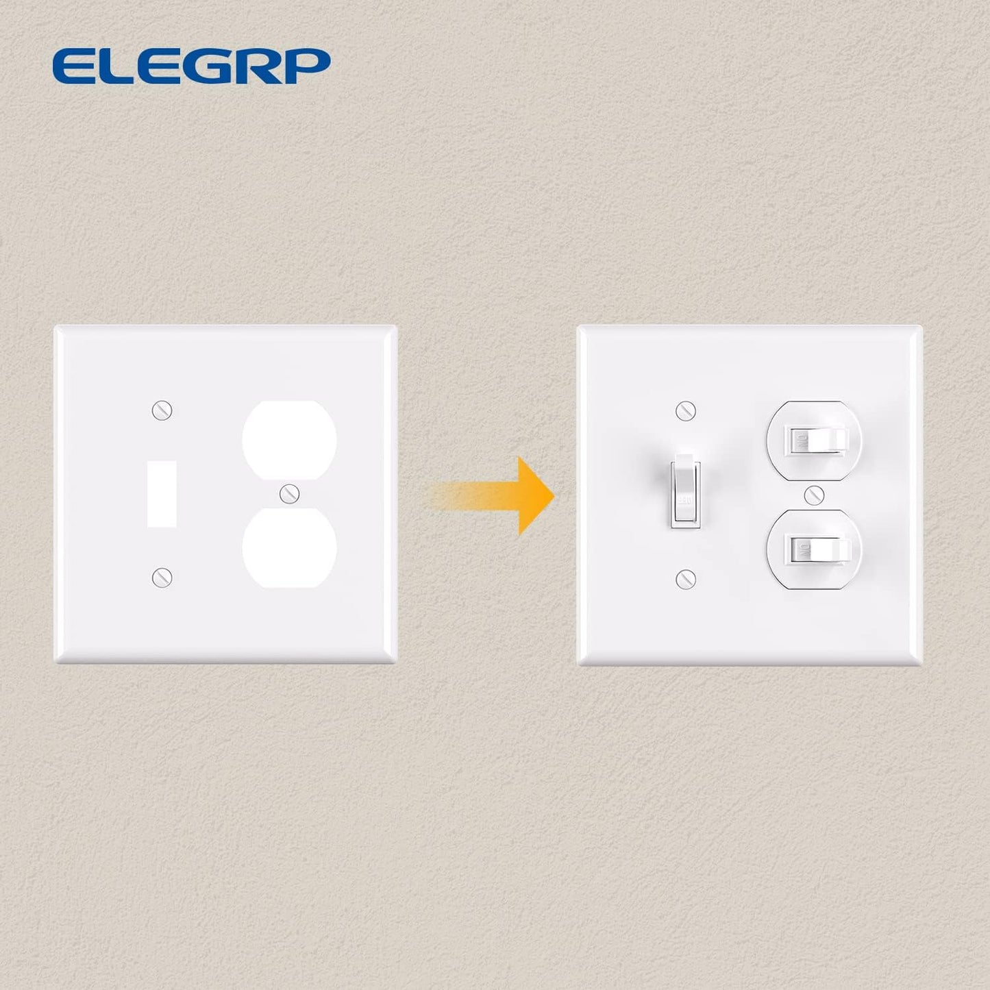 TAPA PARA INTERRUPTOR Y TOMA DOBLE (C100)