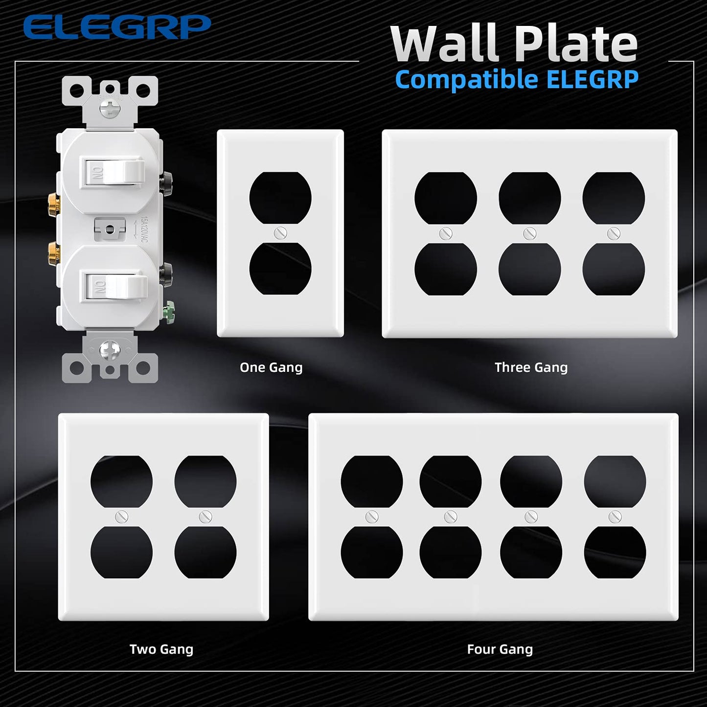 INTERRUPTOR DOBLE 15A BLANCO (C180)