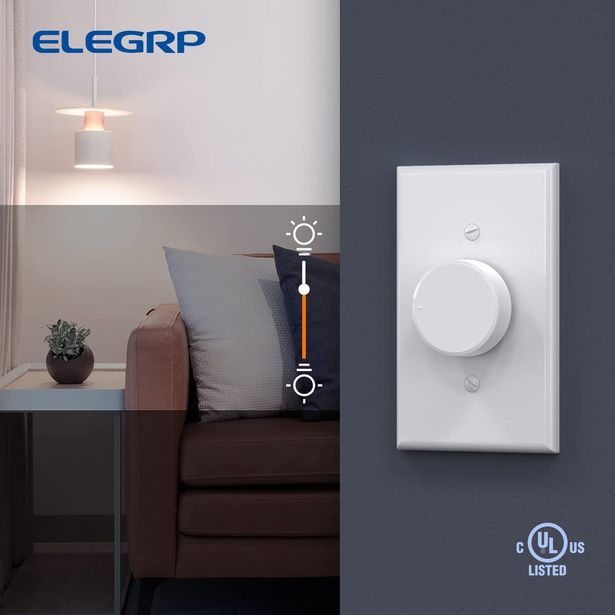 DIMMER GIRATORIO 3 VIAS C/TAPA