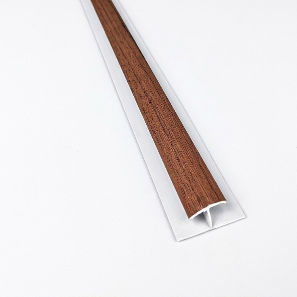 Unión para lámina de cielo raso PVC en color Caoba