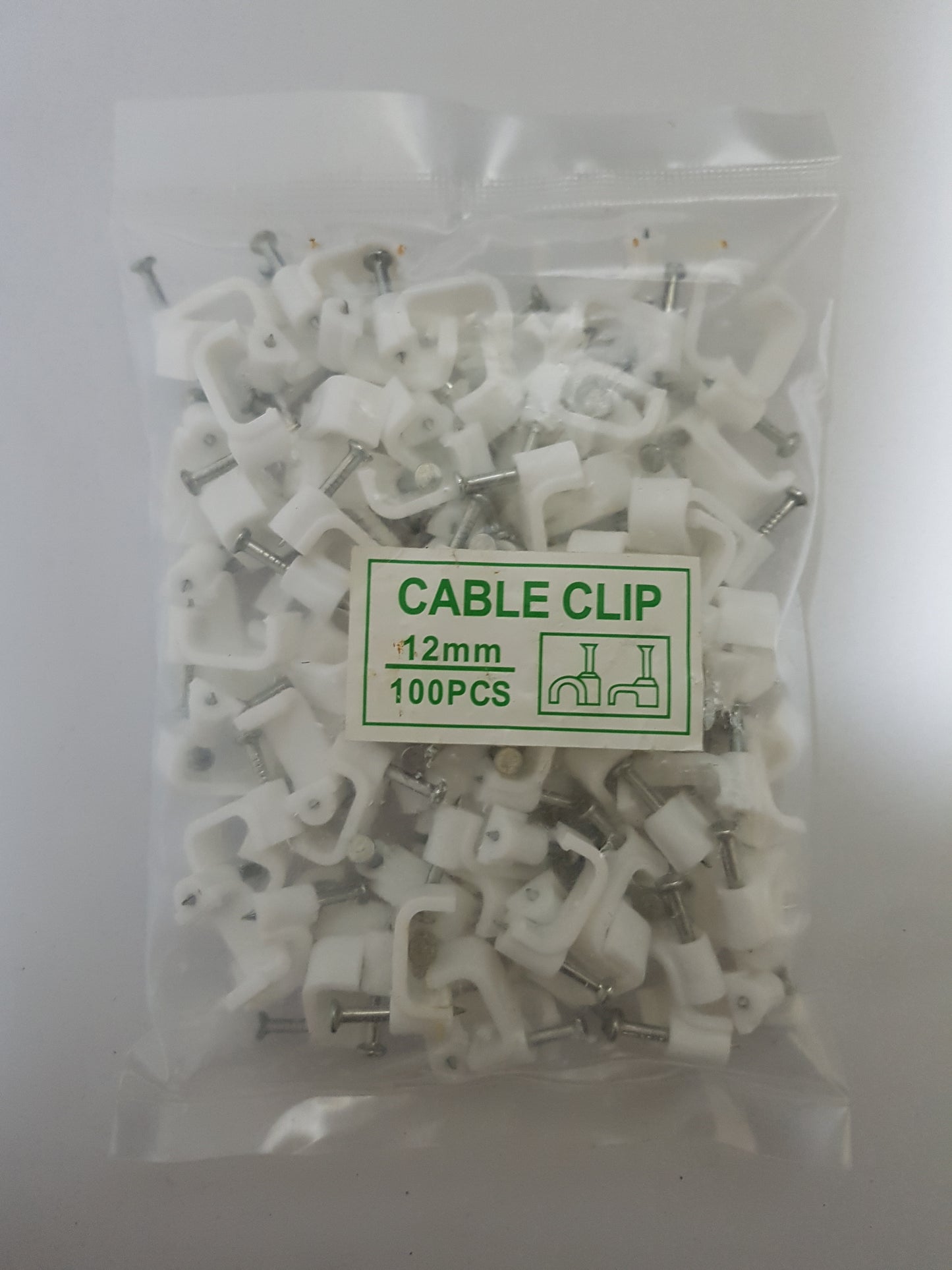 GRAPA PARA CABLE PLANO 2*12 100PCS