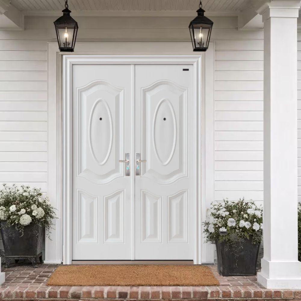 Puerta Seguridad Multipunto Blanca 2 Paños Clásica TS-S813WL2P