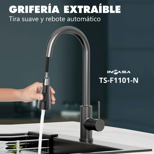 LLAVE DE FREGADOR CON MANGUERA EXTRAIBLE
