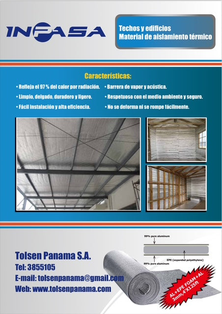 Aislante Térmico 4'X125' 3mm INPASA