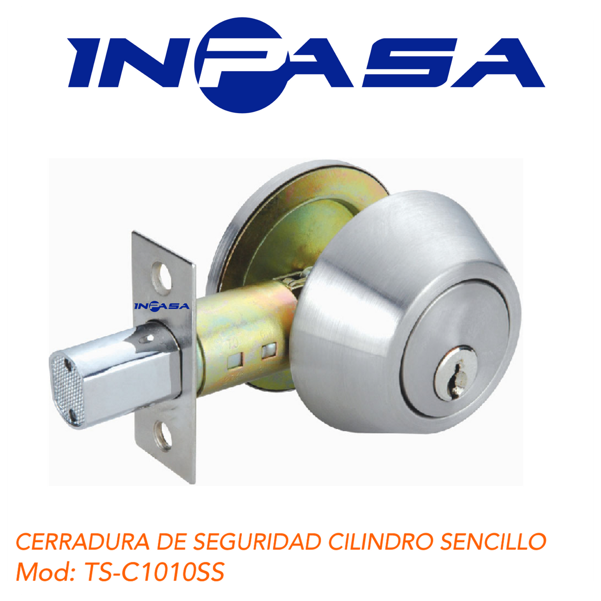 CERRADURA DE SEGURIDAD CILINDRO SENCILLO