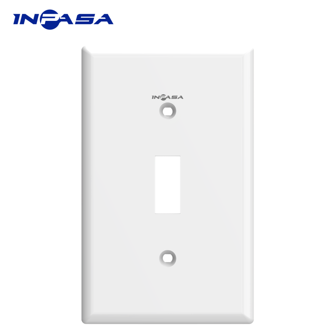 Tapa Plástica para Interruptor Sencillo Color Blanco Inpasa