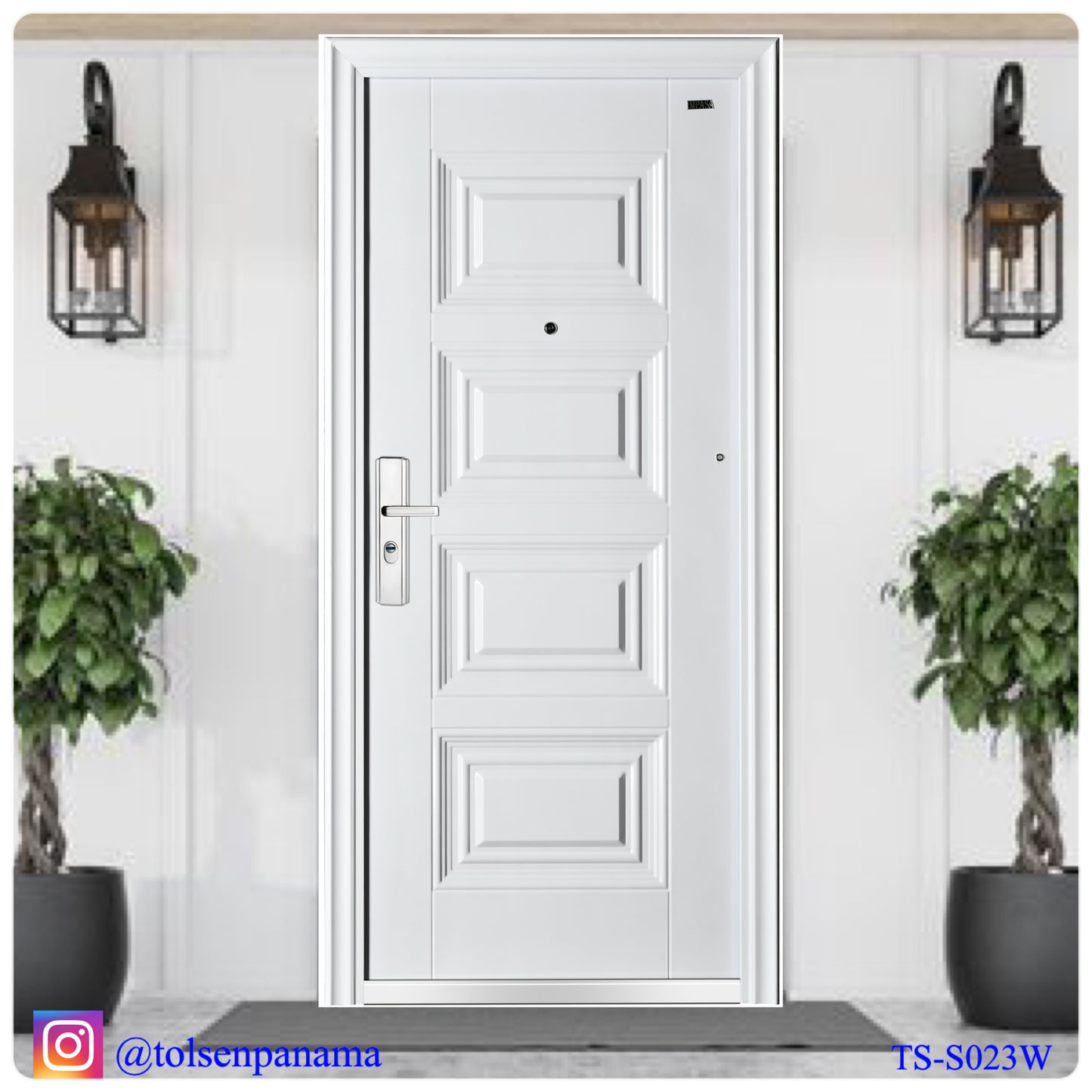 Puerta de Seguridad Multipunto Blanca IZQ.