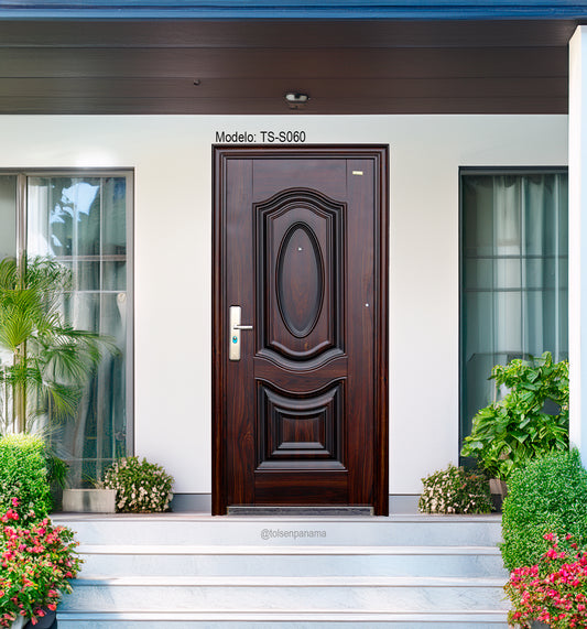 PUERTAS DE SEGURIDAD MULTIPUNTO CAOBA DER