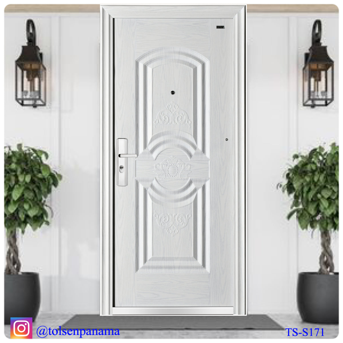 Puerta de Seguridad Multipunto Blanca IZQ.