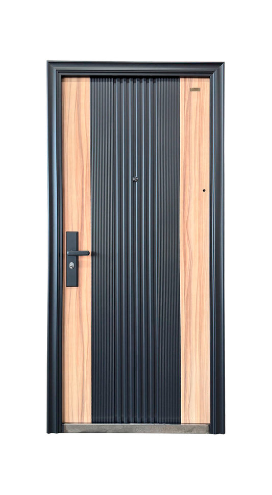 Puerta de Seguridad Multipuntos Wood Grey TS-S902R Derecha