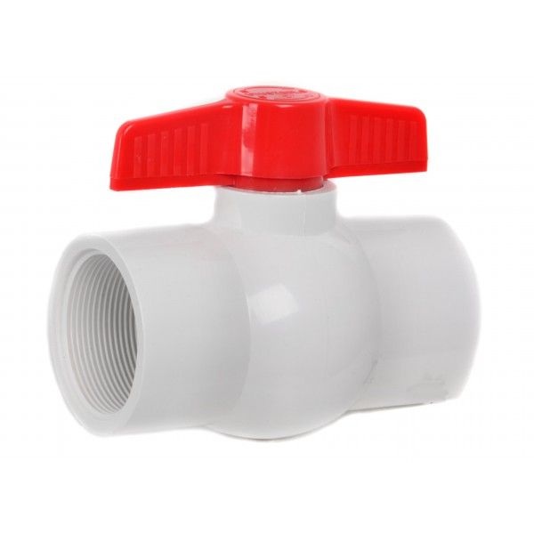 LLAVE DE PASO C/ROSCA 1/2" PVC