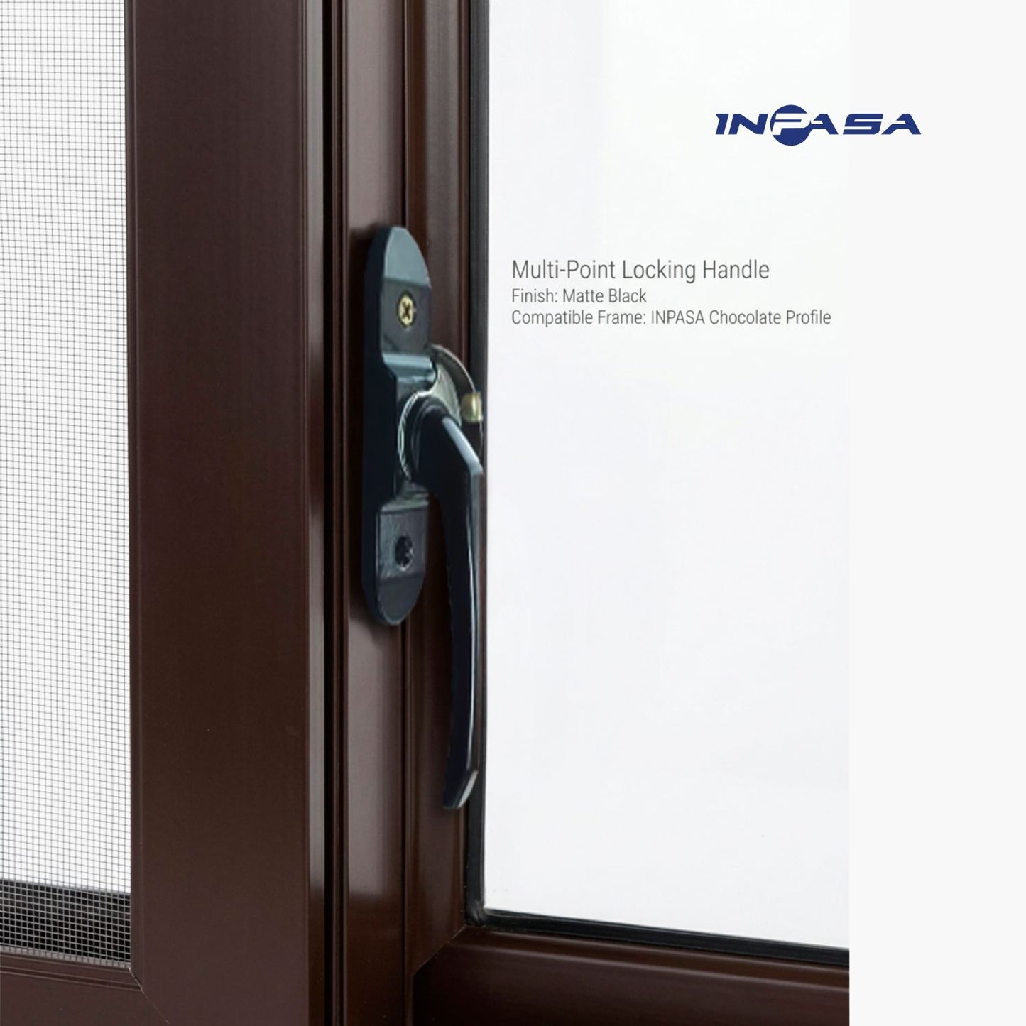 Ventana Upvc Perfil Chocolate Inpasa 120X150cm