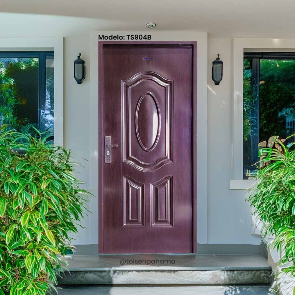 Puerta metal laminada