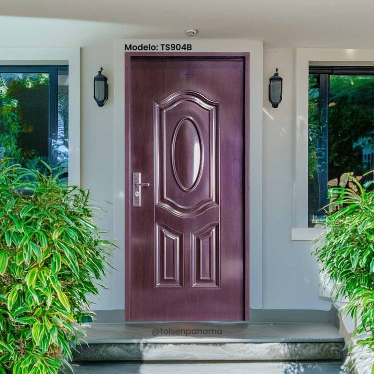 Puerta metal laminada
