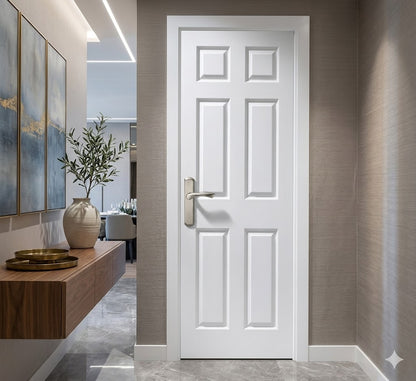 Puerta HDF Entamborada 6 panel 2'X7' Inpasa