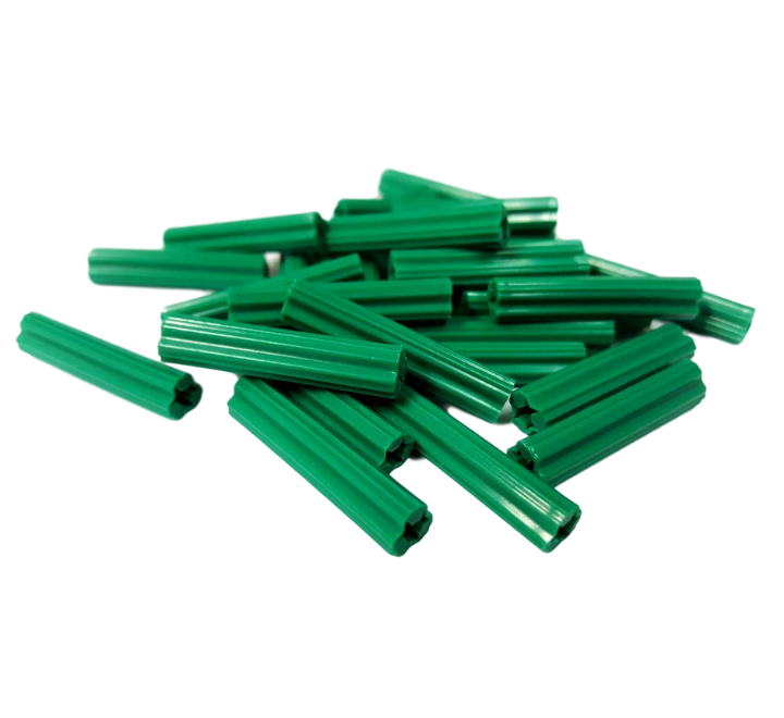 TACO PLASTICO VERDE 1/4"X1-1/2" millar