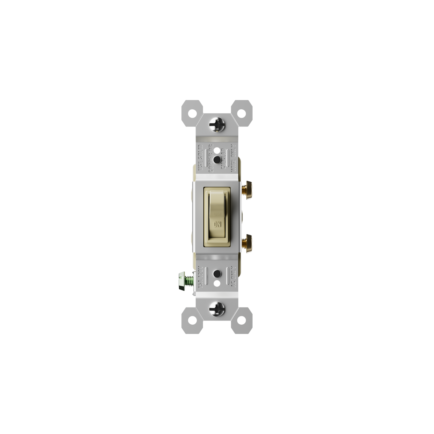 INTERRUPTOR SENCILLO 15A IVORY (C240)