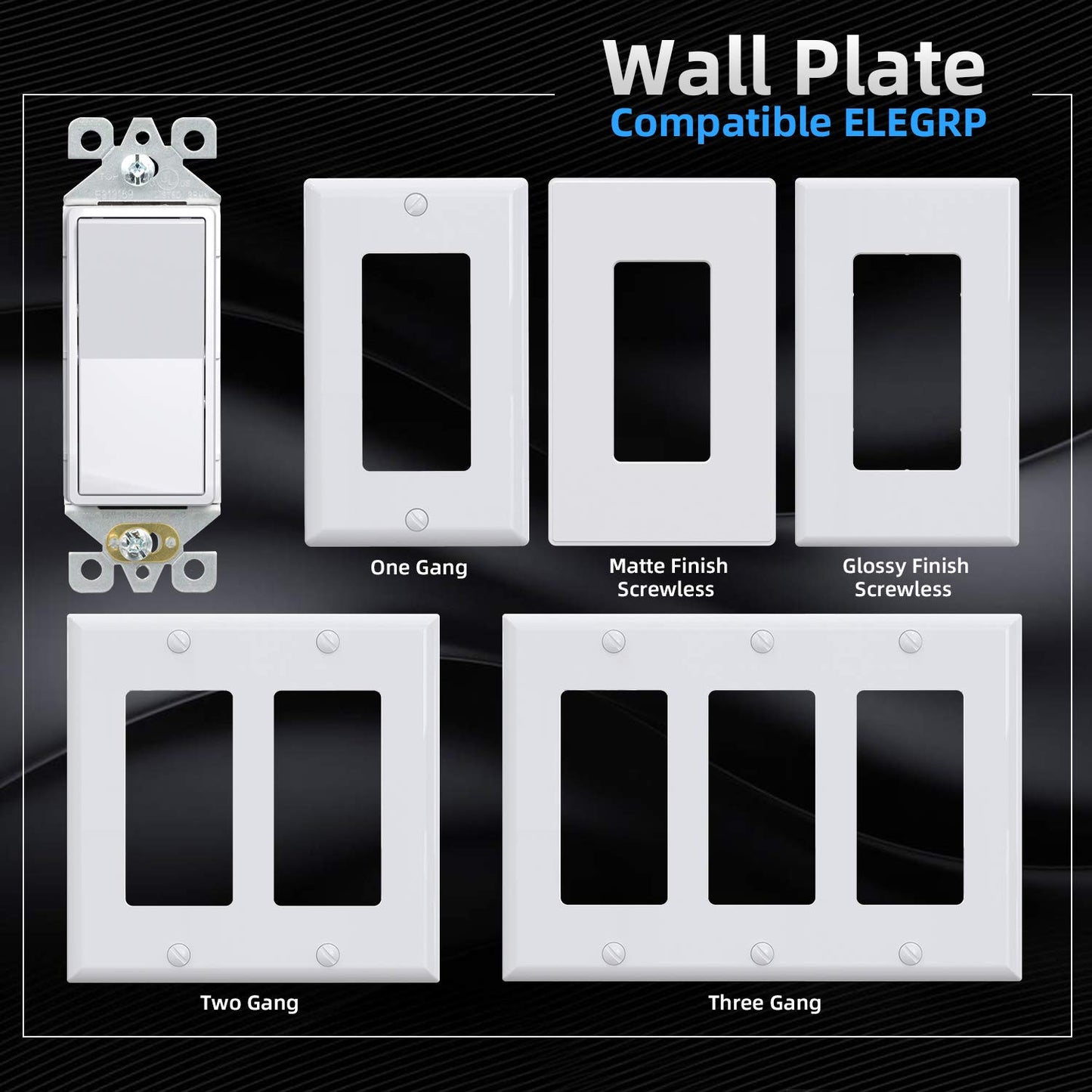 INTERRUPTOR DECORA SENCILLO 15A BLANCO (C240)