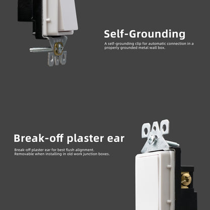 INTERRUPTOR DECORA SENCILLO 15A BLANCO (C240)