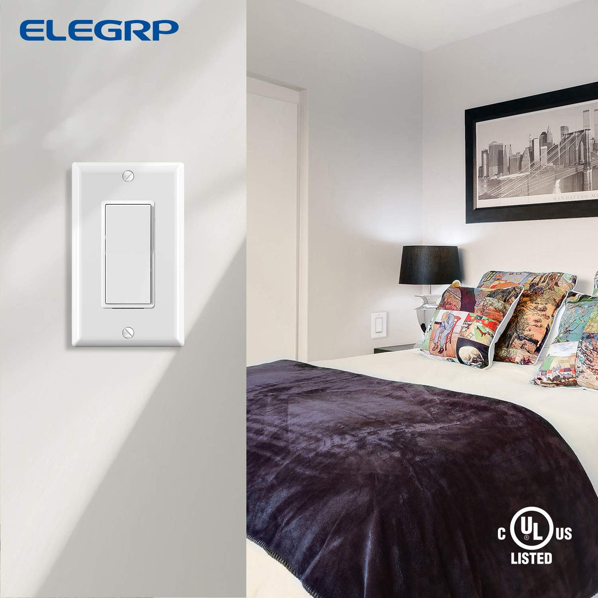 INTERRUPTOR DECORA 3 VIAS 15A BLANCO