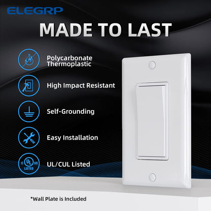 INTERRUPTOR DECORA 3 VIAS 15A BLANCO