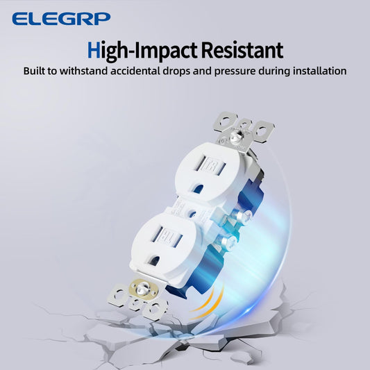 TOMACORRIENTE DOBLE 15A C/TR BLANCO (C240)