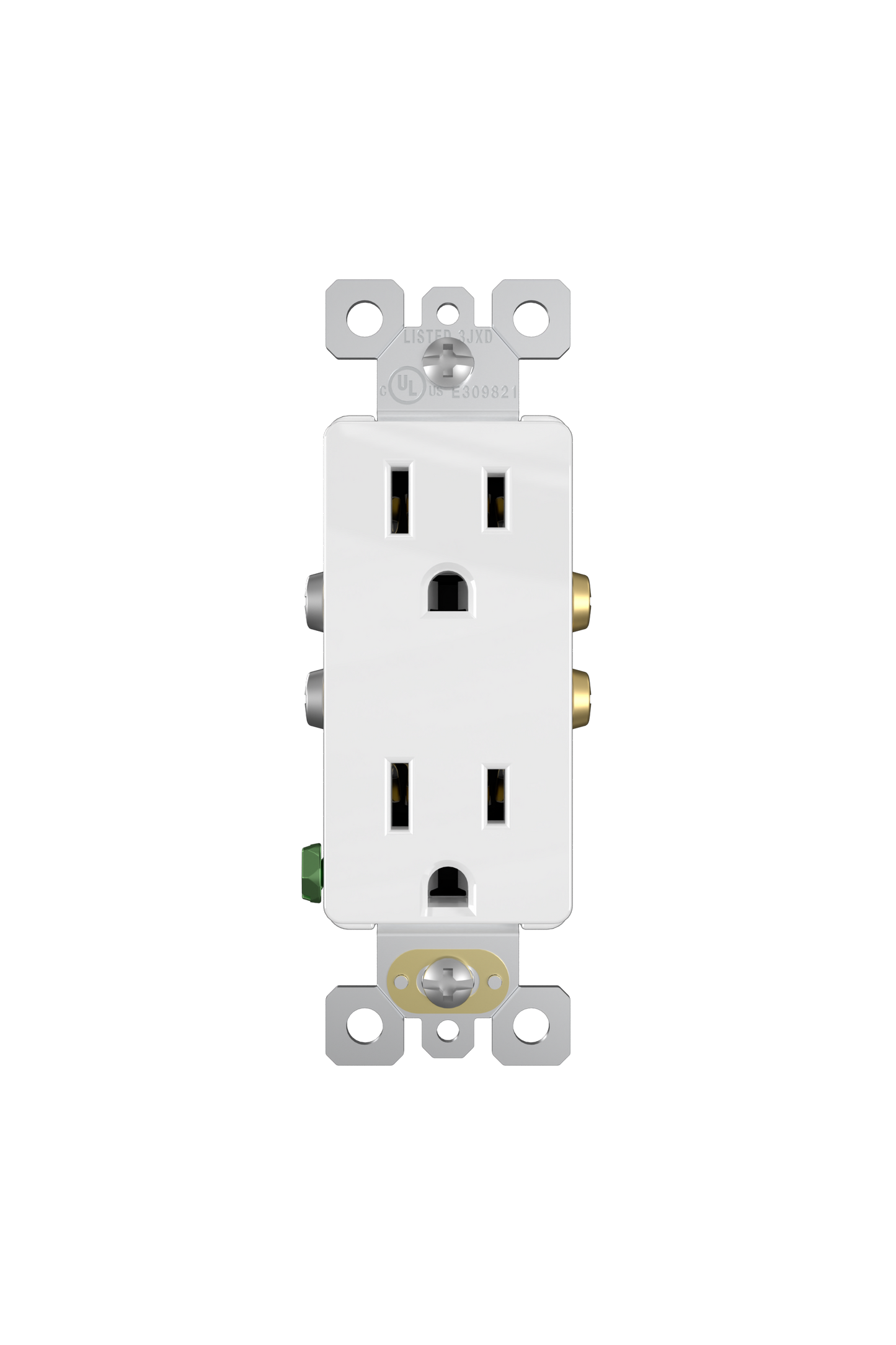 Tomacorriente Doble Decora 15A Blanco (C240)