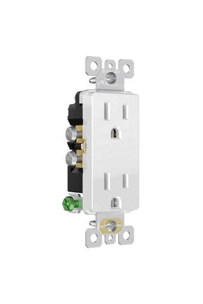 Tomacorriente Doble Decora 15A Blanco (C240)