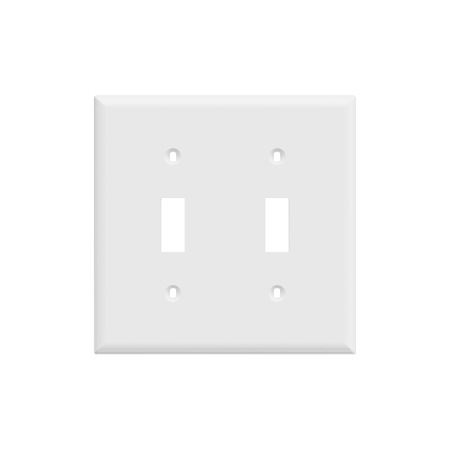 TAPA PARA INTERRUPTOR DOBLE BLANCO