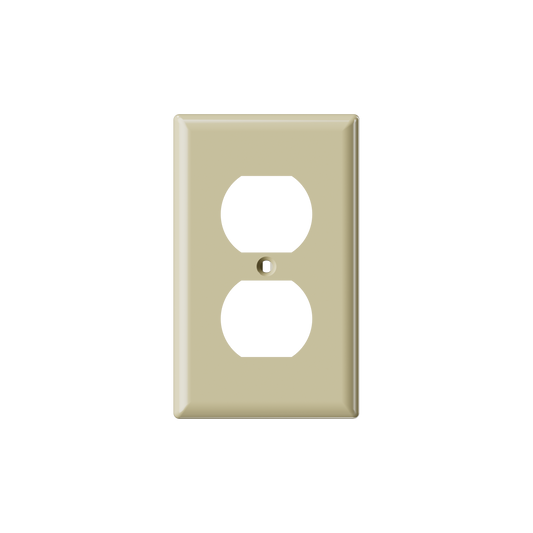 TAPA PARA TOMA DOBLE IVORY (C200)