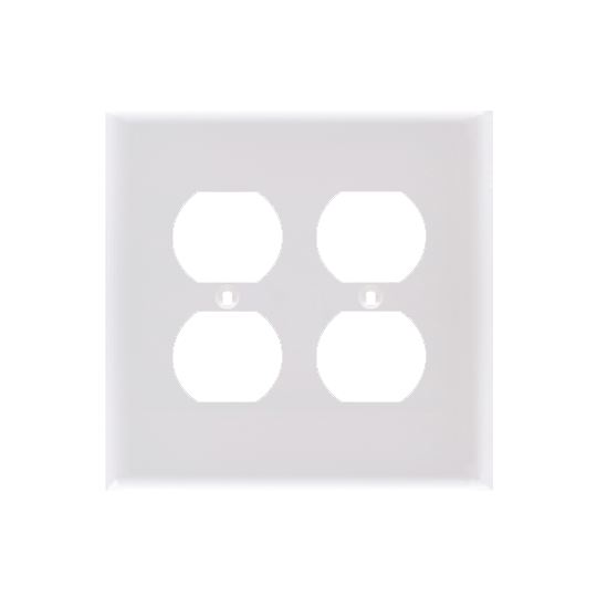 TAPA 4X4 PARA 2 TOMAS DOBLE BLANCO (C100)