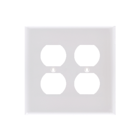 TAPA 4X4 PARA 2 TOMAS DOBLE BLANCO (C100)