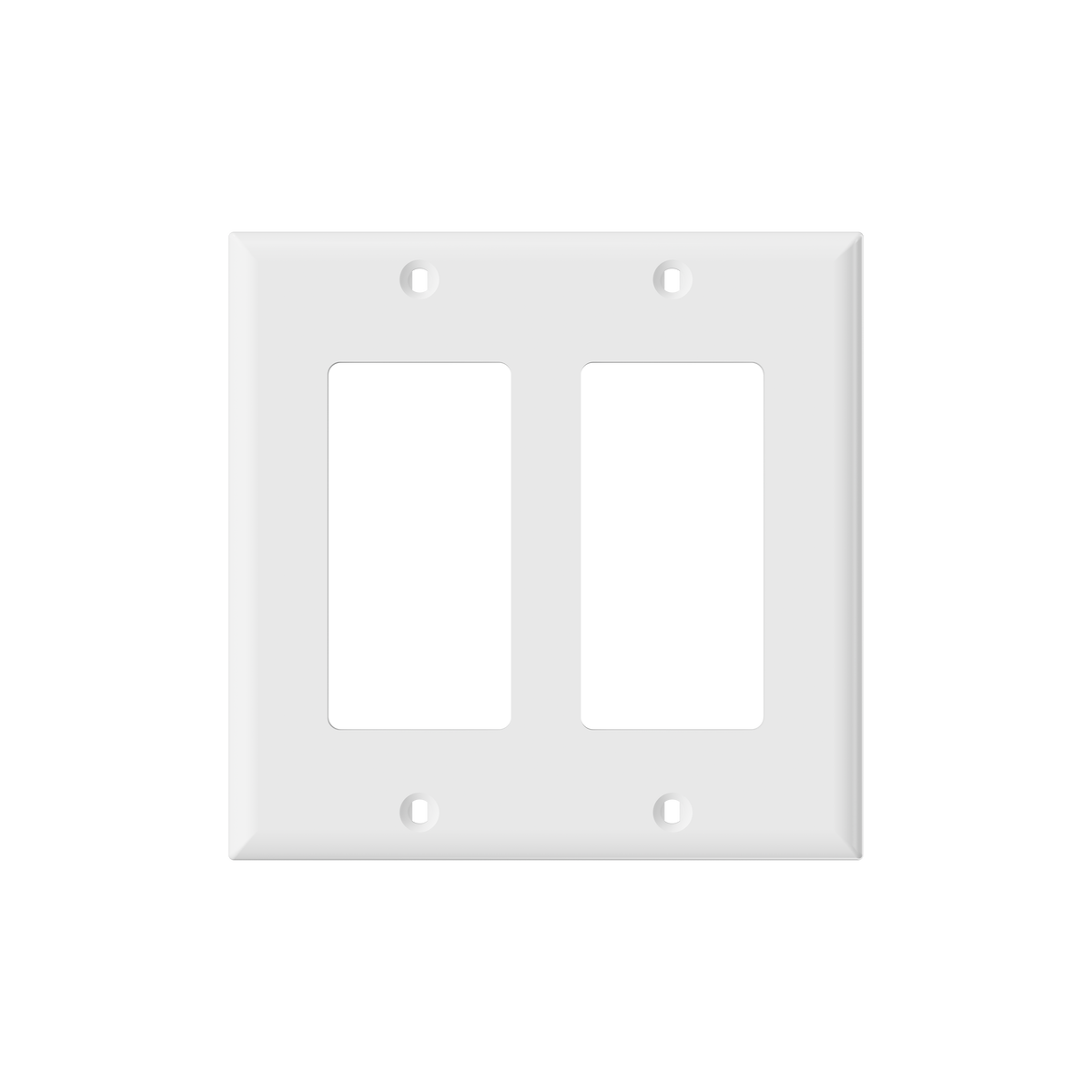 TAPA PLASTICA DECORA 2 GANG BLANCO (C100)