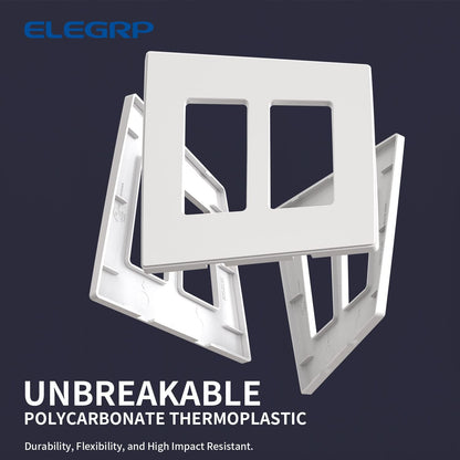 TAPA PLASTICA DECORA SIN TORNILLO 2 GANG (C120)