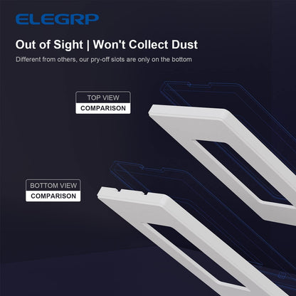 TAPA PLASTICA DECORA SIN TORNILLO 2 GANG (C120)