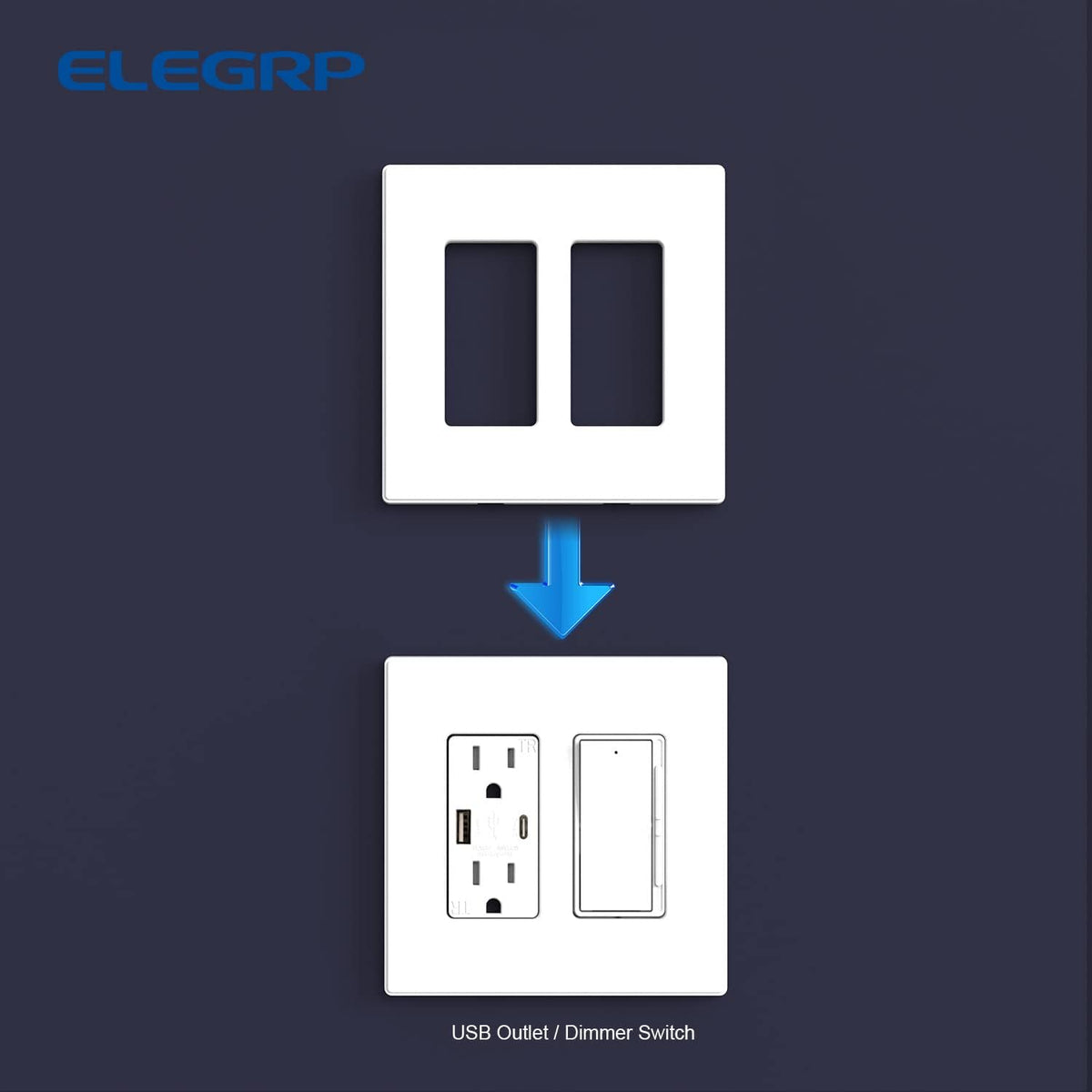 TAPA PLASTICA DECORA SIN TORNILLO 2 GANG (C120)