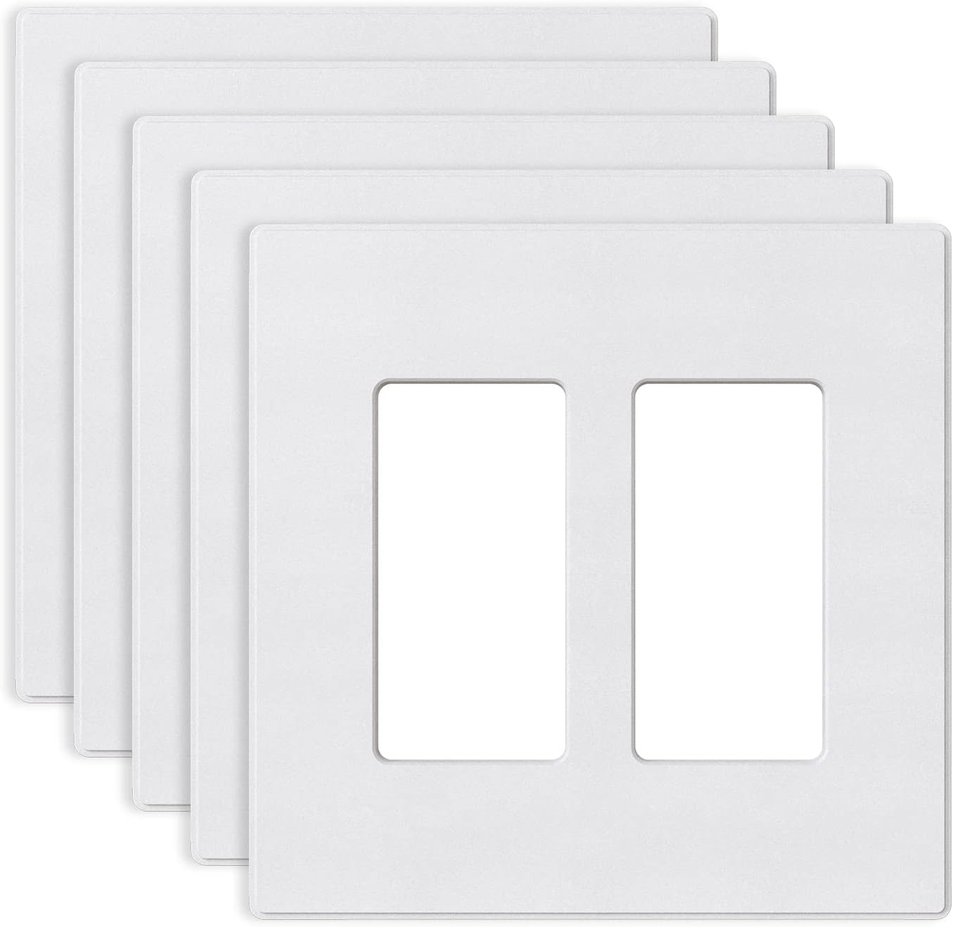 TAPA PLASTICA DECORA SIN TORNILLO 2 GANG (C120)