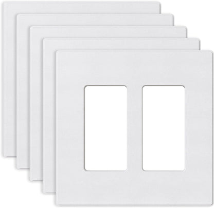 TAPA PLASTICA DECORA SIN TORNILLO 2 GANG (C120)