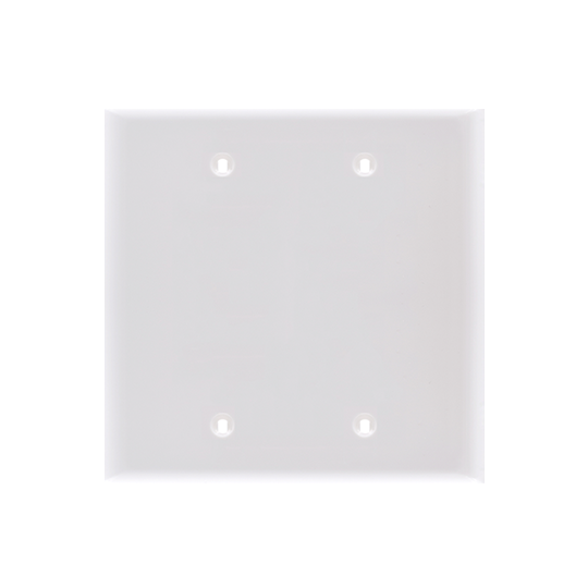 TAPA CIEGA 2 GANG COLOR BLANCO (C100)