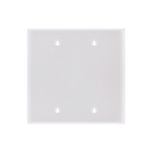 TAPA CIEGA 2 GANG COLOR BLANCO (C100)