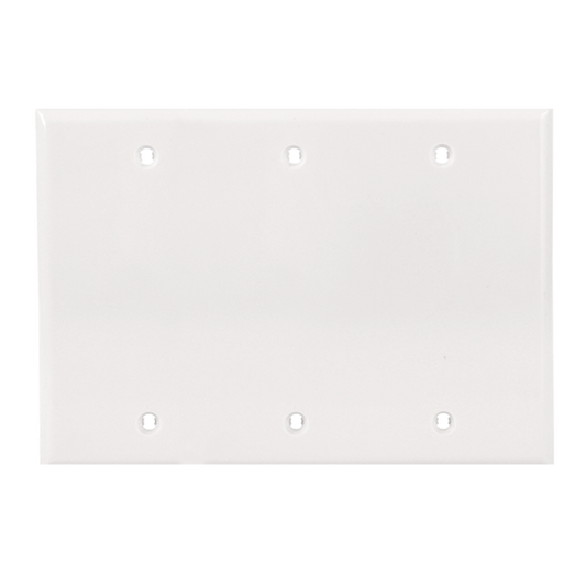 TAPA CIEGA 3 GANG COLOR BLANCO