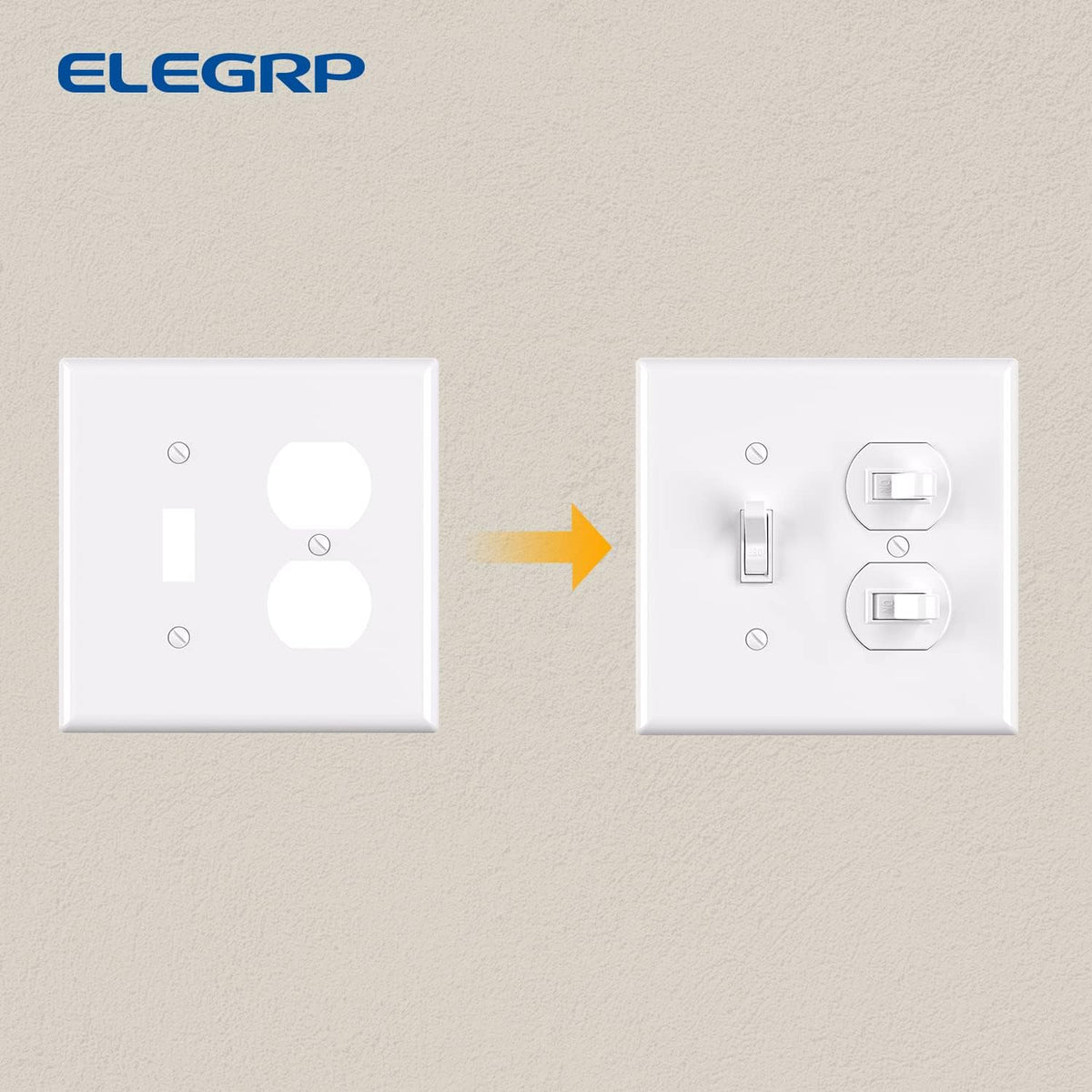 TAPA PARA INTERRUPTOR Y TOMA DOBLE (C100)