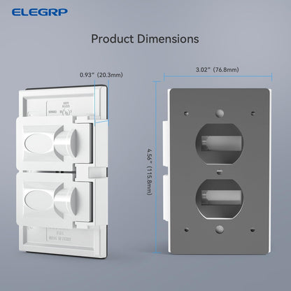 TAPA PLASTICA DOBLE WP PARA INTEMPERIE  (C120)