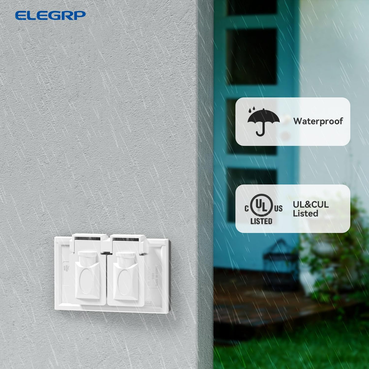 TAPA PLASTICA DOBLE WP PARA INTEMPERIE  (C120)