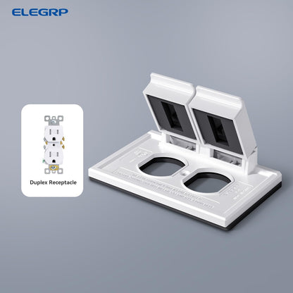 TAPA PLASTICA DOBLE WP PARA INTEMPERIE  (C120)
