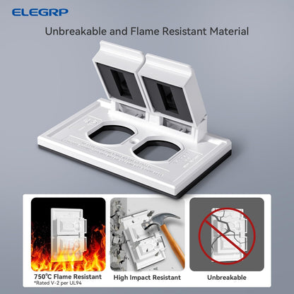 TAPA PLASTICA DOBLE WP PARA INTEMPERIE  (C120)