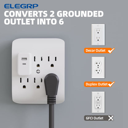 ADAPTADOR PARA TOMA CON 6 SALIDA (C40)