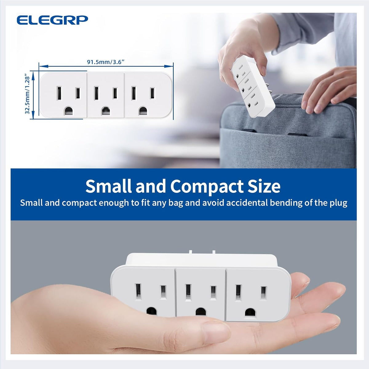 ADAPTADOR PARA TOMA CON 3 SALIDA BLANCO (C120)